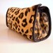 SALE % 25 off Furry Fabric Leopard Handbag, Brown Clutch