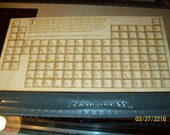 Complete Periodic Table of Elements 118 pieces total 1/2 inch size pieces