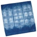 Indigo-dyed shibori cotton pillow cover