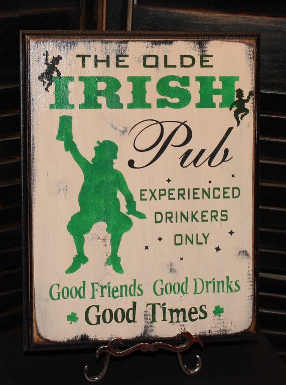 Items similar to Irish Pub Sign/Good Friends/Olde Irish Pub Sign/ St ...