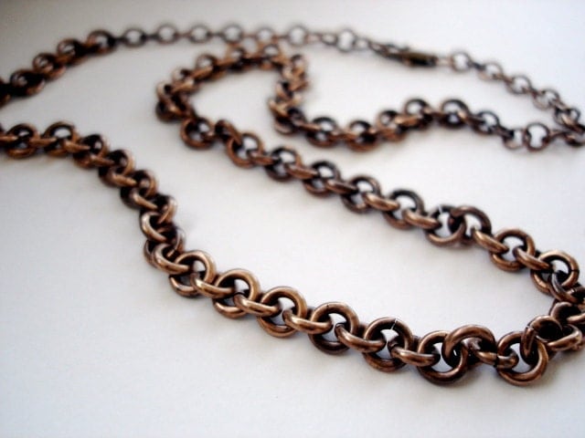bronze chain necklace chunky bronze chain oxidized bronze bronze chain necklace chunky bronze chain oxidized bronze