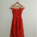 Vintage 1950's Peggy Hunt Spiced Orange Dress