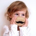 RESERVED Felted Soap with Black Mustache ( Men Soap)