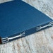 Blank Art Journal in Navy with brown pages, 8x5, READY TO SHIP