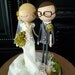 Wedding Cake Topper with Custom Wedding Dress - Custom Keepsake by MilkTea
