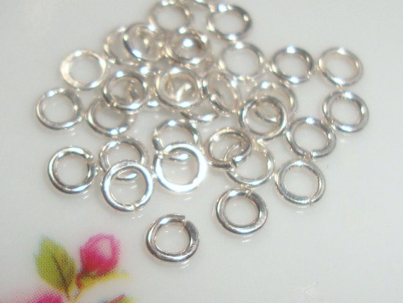 Sterling Silver open jump rings, bulk 100 pcs, 3mm, 22 gauge