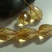 3 pairs, 8.5-9mm, AAA Genuine Plump Honey Citrine Micro Faceted Teardrop Briolettes - D8-6