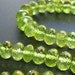 AAA, 30pcs, 3.5-4 mm, Pecfect cut, Gorgeous Sparkling Genuine Peridot Micro Faceted Rondelles - August Stone