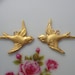 24K Gold Vermeil on Sterling Silver Happy Swallow Pendant, Charms