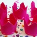 decorate your own felt crown kit-party pack of five crowns with adjustable ribbon ties comes with gemstones and felt pieces for decorating. your choice of crown color(s)