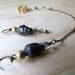HANDMADE// Buddha Ear Cuff Set - Made to order - Black oxide Buddha head ear cuff and earring -faceted pyrite, brass, black, and gold