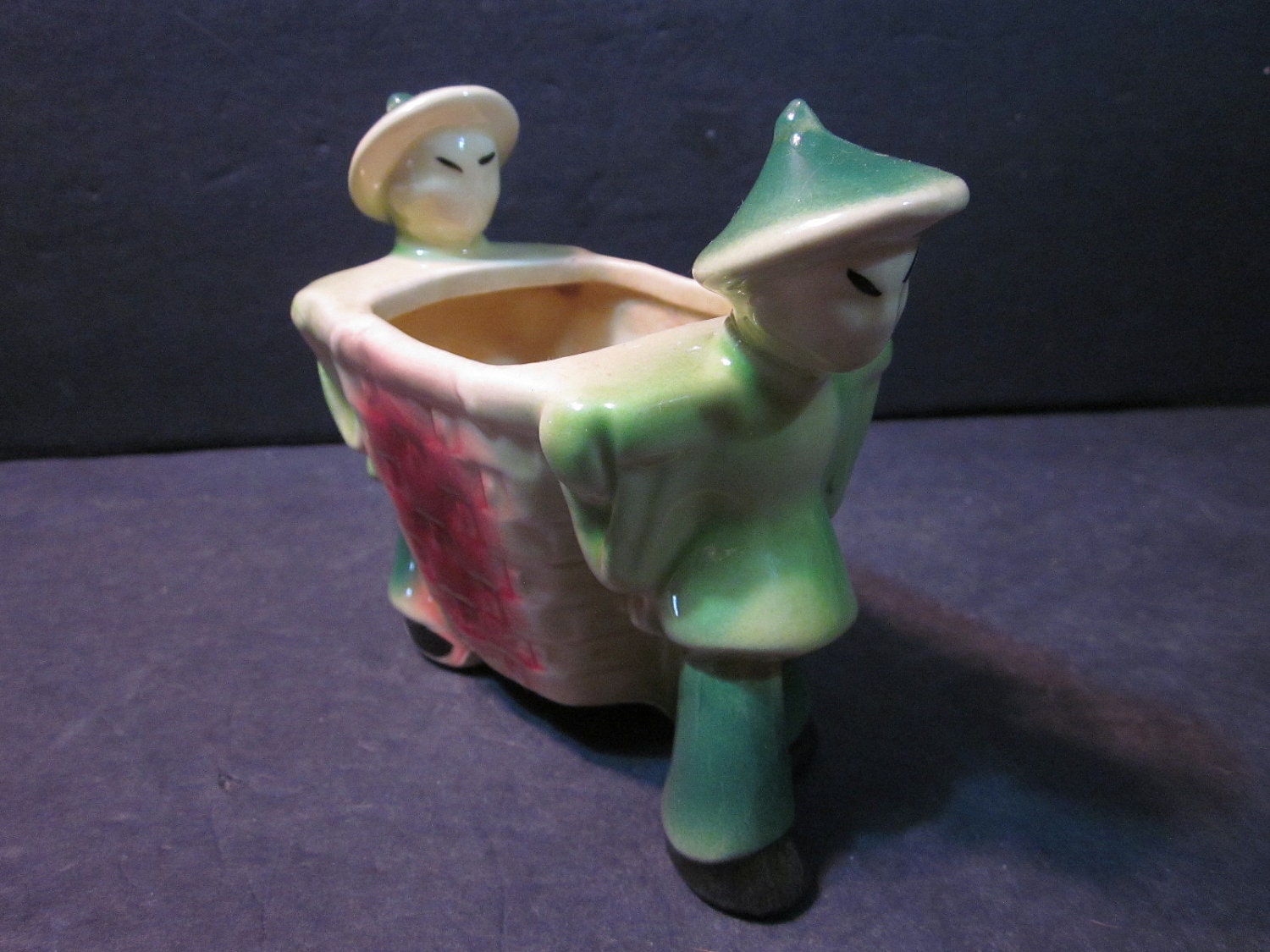 vintage usa pottery figural planter/vase two by njdigfinds on Etsy