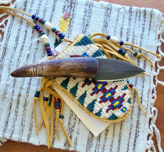 Primitive Mountain Man Elk Antler Patch Knife in Fully by misstudy