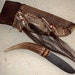 For Wild Jack Reserve was 165 now 145 Primitive Elk Antler Skinning Knife with Mountain Man Rawhide Sheath