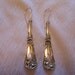 Morning Glory Antique Silver Spoon Earrings