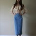 70s Denim Skirt Candies Form Fitting Button Down Casual Hipster Western Americana Size Extra Small-Small xs sm (000-00-0-2)