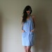 90s Denim Mini Dress Racerback Sleeveless Short Jean Skirt Washed Out Light Blue Wash Cotton Summer Breezy Minidress Size Small-Medium sm md