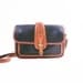 Vintage Dooney and Bourke Purse // Navy and Brown Leather / Satchel Shoulder Bag