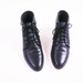 s a l e Vintage Black Leather Ankle Boots // Cuffed Lace Up Granny Booties / Size 6