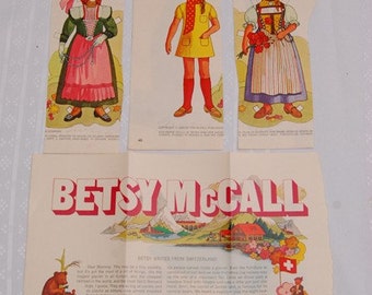REDUCED Vintage Paper Dolls and Their Clothes
