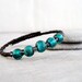 Green and black glass bangle memorywire bracelet elegant rocker handmade
