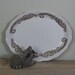 vintage brown transfer ware dish