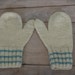 vintage knit wool mittens