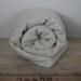 vintage camp blanket cream wool
