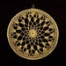 Vintage 60s GOLDEN Yellow Crocheted DREAM CATCHER Base