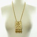 On Hold Vintage 70s Huge EGYPTIAN GODDESS Necklace - Dangle Pendant - SIGNED Kopelan