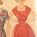 Early 60's Vintage Party Dress Pattern: Simplicity 3748, Bust 38