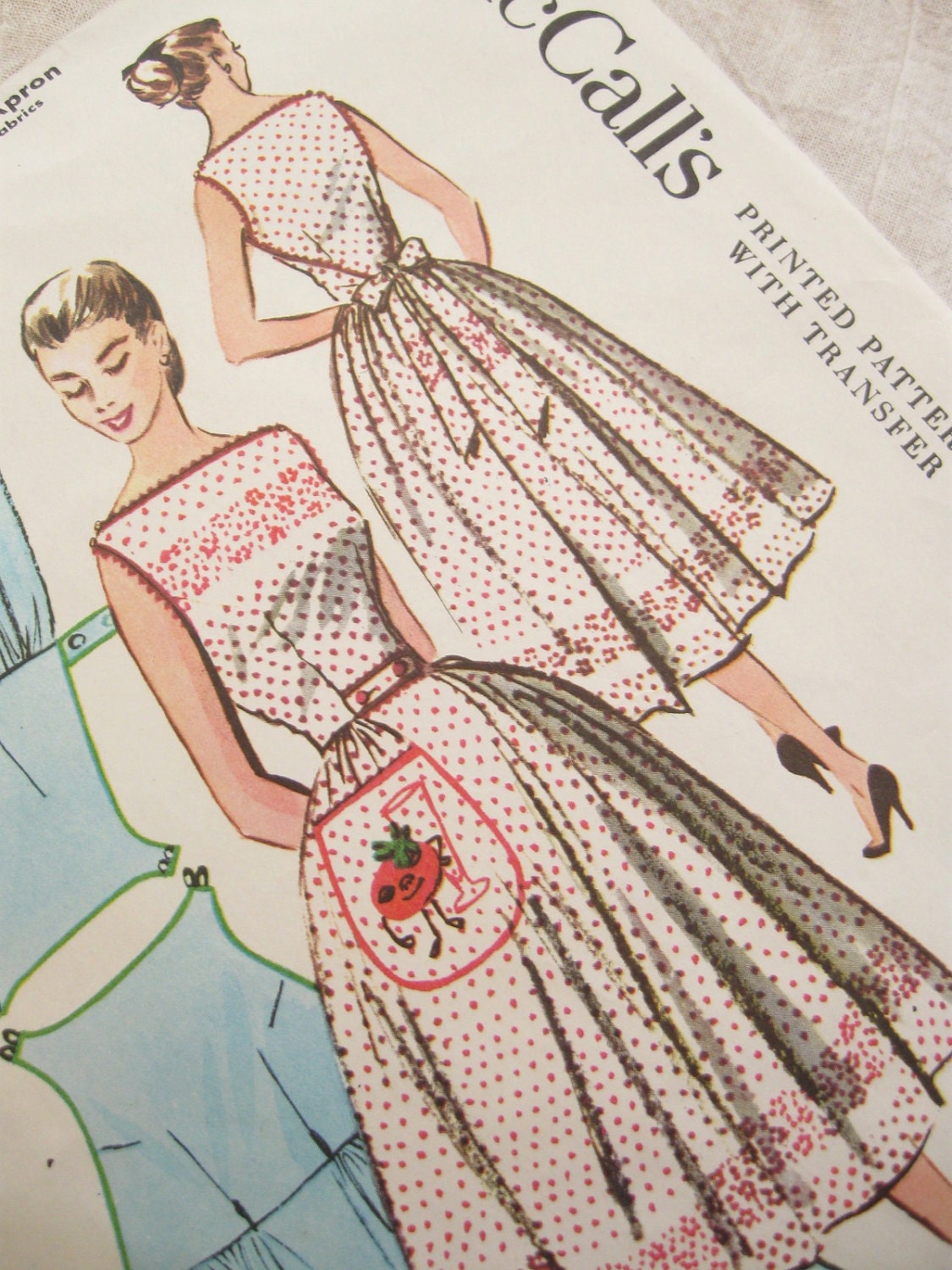 50's Vintage Wrap Around Dress Pattern: McCall's 2104