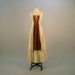 Vintage 1970s renaissance inspired maxi dress with corset bodice