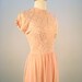 Vintage 1950's pink evening dress with chiffon skirt
