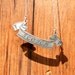 Vintage Liquor Tag Nameplate Necklace in Sterling Silver - Engraved - Scotch -
