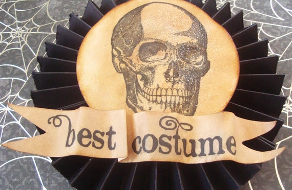 SALE Halloween BEST COSTUME Ribbon Award