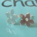 Sterling Silver Studs Tiny Flowers