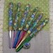 Crochet Hook Case with Set of Susan Bates Crochet Hooks, Handmade with Polymer Clay