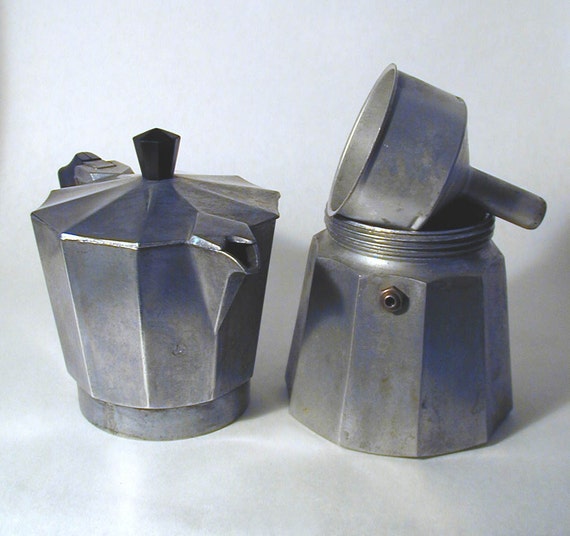 50s Vintage Aluminum Ital Express Coffee Pot