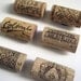 Set of Six Wine Cork Magnets - Wine Lover Birthday Wediing Housewarming Kitchen Gift Idea, Stocking Stuffer, Rustic Home Decor