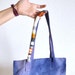 Violet Hand Dyed Color Wrapped Tote Bag
