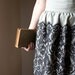 Not so somber bookworm - Pleated black lace skirt, high waist small