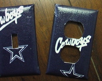 Dallas Cowboys Light Switch Plate Cover and Outlet Plate Cover