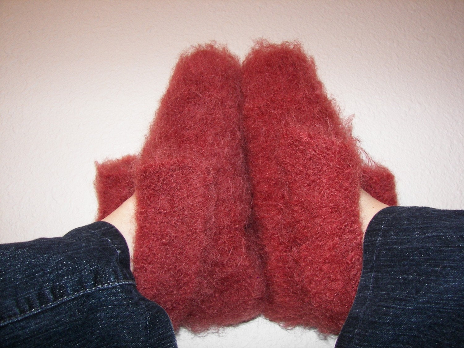 fuzzy wool slippers