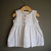 reserved for chrisd-vintage 80s white waffle cotton dress 12 month