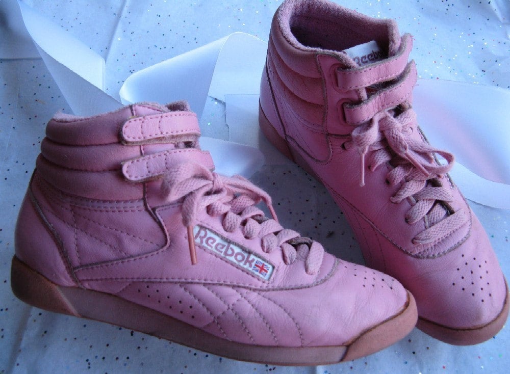 reebok high tops 80s mujer plata