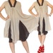 SALE 30% off - Cream and Brown Short Dress or Long Top