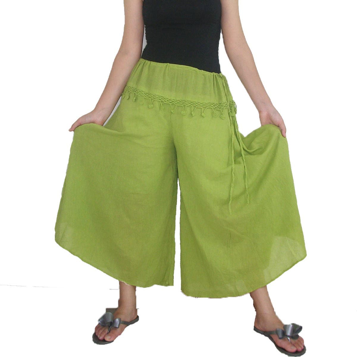 lime green capris