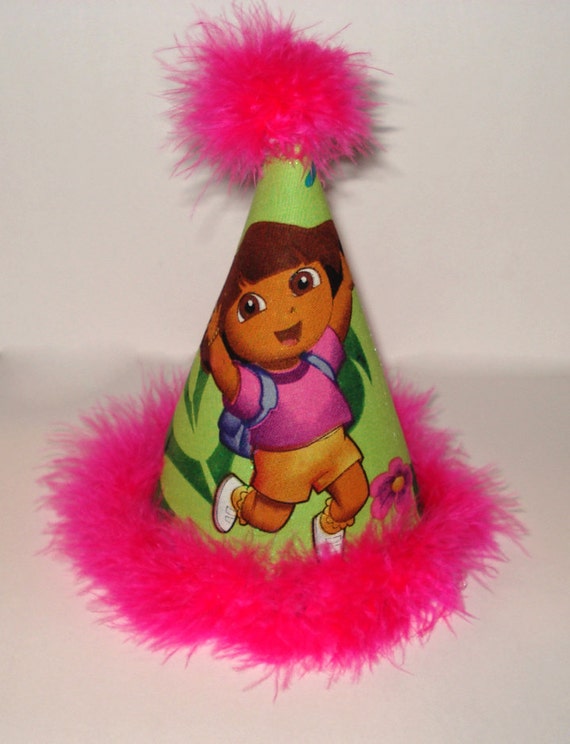 Items similar to Dora the Explorer Party Hat on Etsy