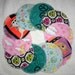 handsewnbyme 5 Sets Of Contour Nursing Pads, Mama Pads, Breast Pads, Baby Shower Gift In Fun Flannel Prints With PUL Layer